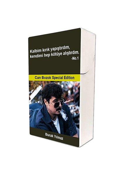 No.1 Can Bozok Baskılı Tabaka Kişiye Özel Isimli Sigara Kutusu/tabakası Standart Boy