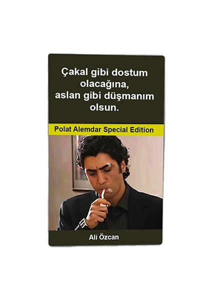 Polat Alemdar Baskılı Tabaka Kişiye Özel Isimli Sigara Kutusu/tabakası Standart Boy modelleri