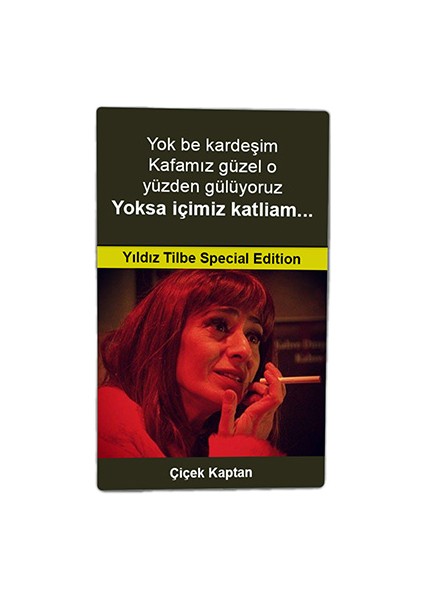 Yıldız Tilbe Baskılı Tabaka Kişiye Özel Isimli Sigara Kutusu/tabakası Standart Boy