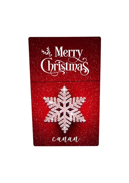 Yılbaşı Merry Christmas Baskılı Tabaka Kişiye Özel Isimli Sigara Kutusu/tabakası Standart Boy modelleri