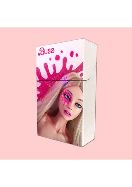 Barbie Baskılı Tabaka Kişiye Özel Isimli Sigara Kutusu/tabakası Standart Boy