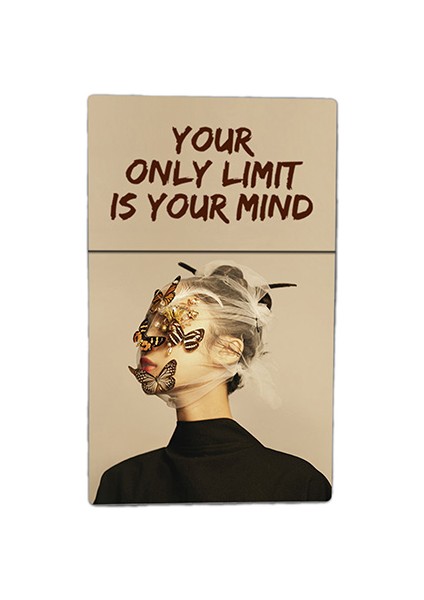 Soyut Sanat Kelebek Kadın Baskılı Tabaka Kişiye Özel Isimli Sigara Kutusu/tabakası Standart Boy fiyatları