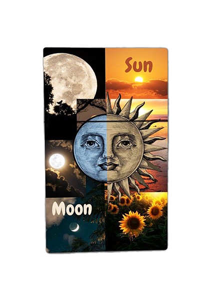 Sun Moon Baskılı Sigara Kutusu/tabakası Standart Boy