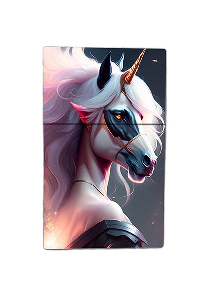 Unicorn Tek Boynuzlu At Baskılı Sigara Kutusu/tabakası Standart Boy