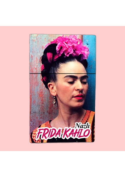 Frida Kahlo Baskılı Tabaka Kişiye Özel Isimli Sigara Kutusu/tabakası Standart Boy