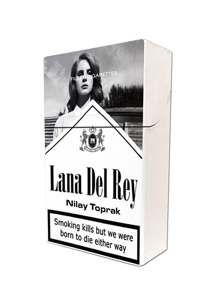 İşte Bu Lana Del Rey Baskılı Tabaka Kişiye Özel Isimli Sigara Kutusu/tabakası Standart Boy