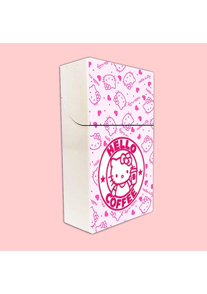 Hello Kitty Baskılı Tabaka Kişiye Özel Isimli Sigara Kutusu/tabakası Standart Boy
