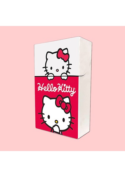 Hello Kitty Baskılı Tabaka Kişiye Özel Isimli Sigara Kutusu/tabakası Standart Boy