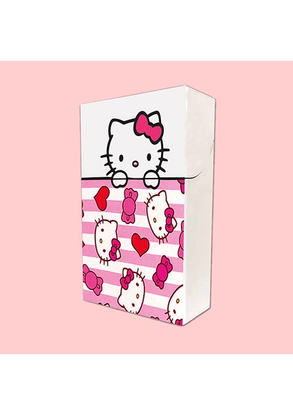 Hello Kitty Baskılı Tabaka Kişiye Özel Isimli Sigara Kutusu/tabakası Standart Boy