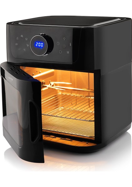 Thermochef Oven Airfryer Sıcak Hava Fritözü ve Fırın-Siyah
