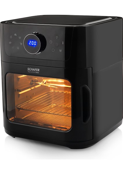 Thermochef Oven Airfryer Sıcak Hava Fritözü ve Fırın-Siyah