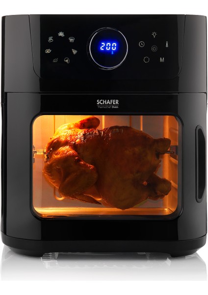 Thermochef Oven Airfryer Sıcak Hava Fritözü ve Fırın-Siyah