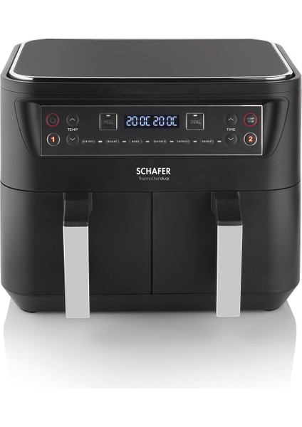 Thermochef Dual Dijital Airfryer/Sıcak Hava Fritözü