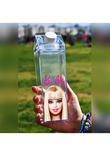 Barbie Baskılı Mika Süt Kutu Tasarımlı Su Kahve Içecek Şişesi - Cam Değildir - 500 ml modelleri