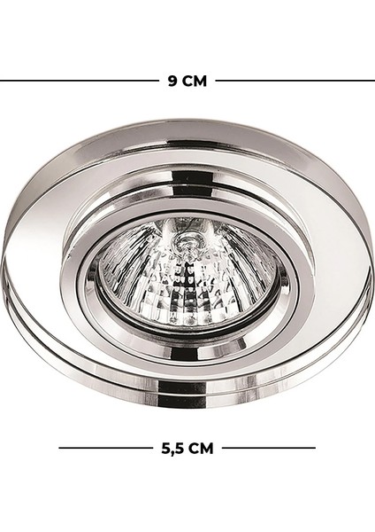 KDA821 7W GU5.3 Yuvarlak Aynalı Spot Kasası Günışığı Rengi (Ampül Dahildir) fiyatları