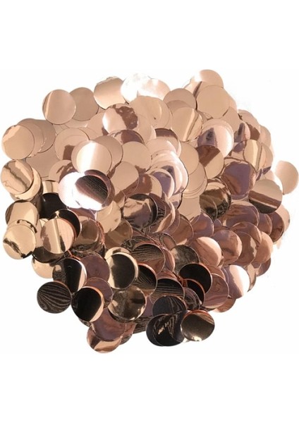 Metalize Rose Gold 10 Gram Balon Pulu; Balon Konfetisi