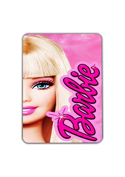 Barbie Baskılı Dikdörtgen Kişiye Özel Isim Baskılı Cep Aynası 8x6 cm (Kapaklı ve Büyüteçli) modelleri