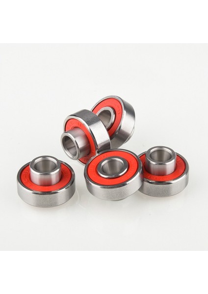 8 Adet 608-2RS Pas Önleyici Kaykay Tekerlek Rulmanı 8X22X12.6MM, Siyah (Yurt Dışından) indirimleri