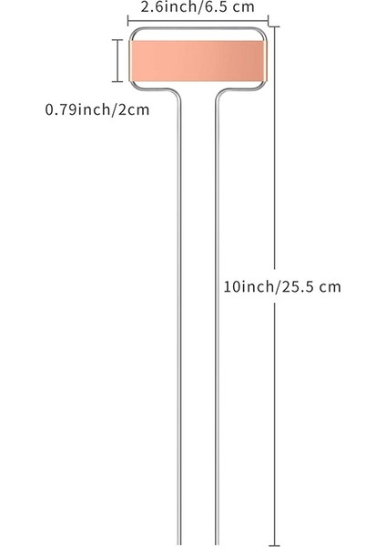 30 Paket 10 Inç Bakır Plaka Metal Fabrikası Etiketleri Bahçe Etiketleri Yeniden Kullanılabilir (Yurt Dışından) fiyatları