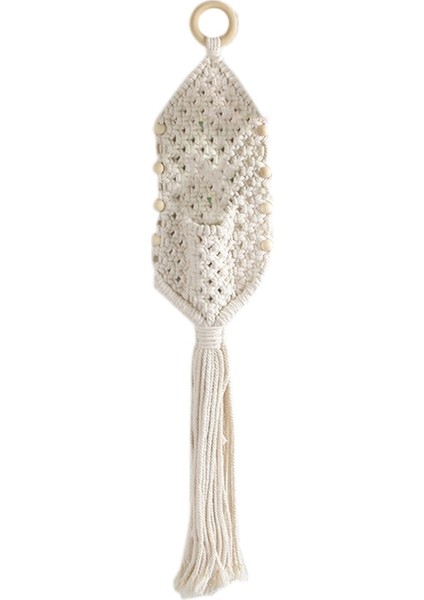 Asılı Goblen Bohem Püskül Dokuma Net Çanta Askısı Duvar Akışı B (Yurt Dışından)