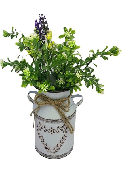 Rustik Metal Çiçek Vazo Çiftlik Evi Eski Shabby Chic Galvanizli Kutu (Yurt Dışından) fırsatları