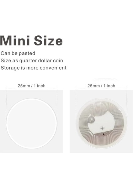 50 Adet Nfc NTAG216 Etiket NTAG216 Nfc Etiketleri (Yurt Dışından) modelleri