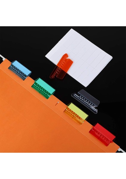 60 Takım Asılı Dosya Sekmeleri ve Ekleri, Renkli Dosya Klasörü Etiketleri (Yurt Dışından) fırsatları