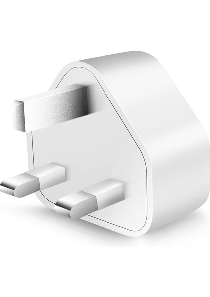 Evrensel USB Birleşik Krallık Fişi 3 Pimli Duvar Şarj Adaptörü (3 Bağlantı Noktası) (Yurt Dışından)