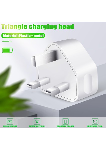 Evrensel USB Birleşik Krallık Fişi 3 Pimli Duvar Şarj Adaptörü (3 Bağlantı Noktası) (Yurt Dışından) fiyatları