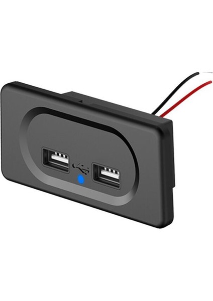 Araba Kamp Tekne Karavan Karavan Için Çift USB Bağlantı Noktaları Şarj Soketi (Yurt Dışından)