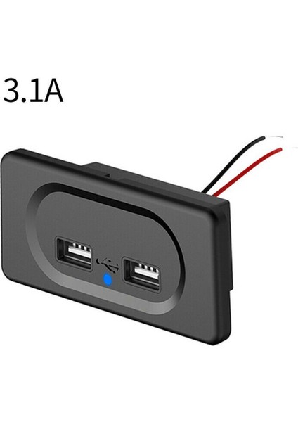 Araba Kamp Tekne Karavan Karavan Için Çift USB Bağlantı Noktaları Şarj Soketi (Yurt Dışından) fiyatları