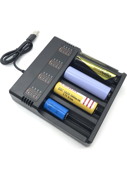 Yuvalı Smart 18650 Şarj Cihazı Lityum Şarj Cihazı (Yurt Dışından)
