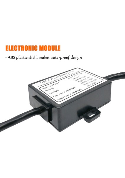 Abd'den Ab'ye Römork Işık Dönüştürücü Avrupa Römork 13 Pimli Yuvarlak Fiş (Yurt Dışından) fırsatları