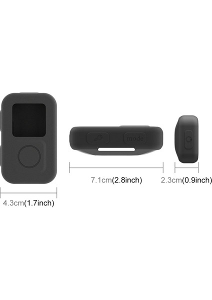 Gopro Hero Için 11/10 Yumuşak Çizilmez Uzaktan Kumanda Kılıfı Silikon, A (Yurt Dışından)