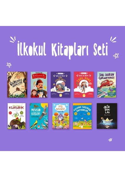 Ilkokul Kitapları Set (10 Kitap)
