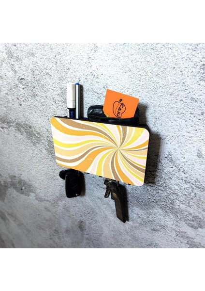 Renkli Sarmal Desenli Bölmeli Anahtarlık Duvar Askısı Dekor Süs modelleri