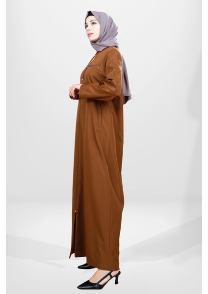 3837 Fermuarlı Bondit Taba Pardesü fiyatları