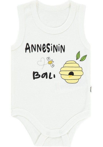 Bebek Çıtçıtlı Badi 1-18 Ay Ekru