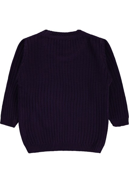 Kız Bebek Triko Kazak 6-18 Ay Pancar Moru fiyatları