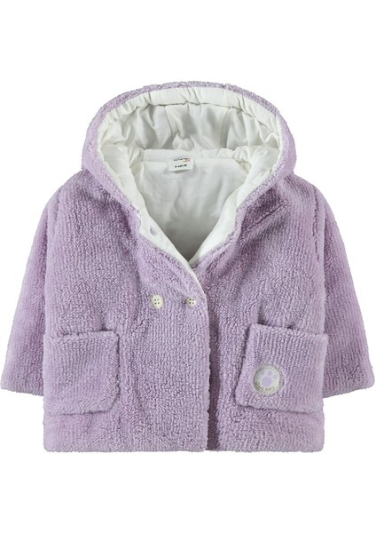 Kız Bebek Kapüşonlu Mont 6-18 Ay Lila modelleri