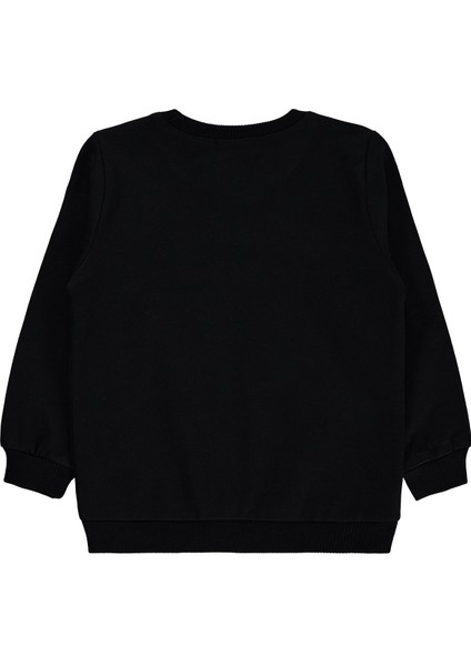 Kız Çocuk Sweatshirt 2-5 Yaş Siyah
