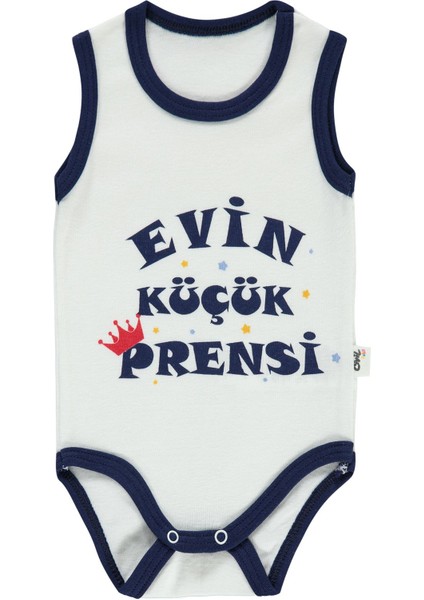 Erkek Bebek Çıtçıtlı Badi 1-18 Ay Lacivert