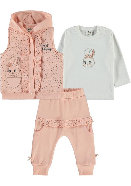Kız Bebek 3'lü Takım 6-18 Ay Pudra fiyatları