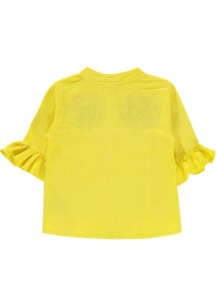 Kız Çocuk Gömlek 2-5 Yaş Sarı fiyatları