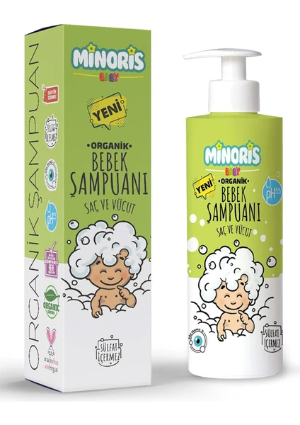 Baby Organik Saç ve Vücut Şampuanı 400ML