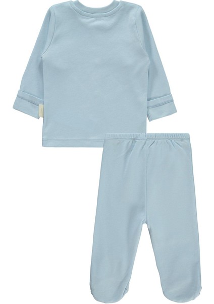 Bebek Organik Pijama Takımı 0-6 Ay Mavi fiyatları