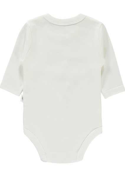 Baby Bebek Çıtçıtlı Badi 1-12 Ay Ekru