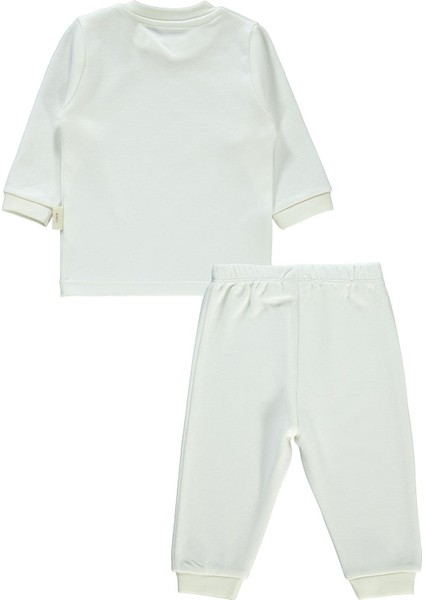 Bebek Organik Pijama Takımı 1-9 Ay Ekru modelleri