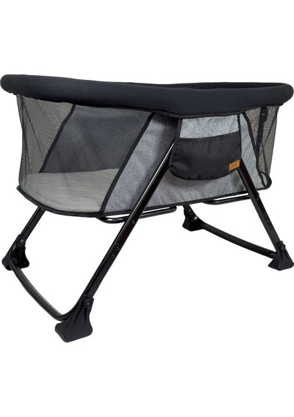 1732 Alüminyum Anne Yanı Katlanır Beşik Siyah-Gri