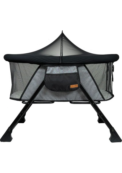 1732 Alüminyum Anne Yanı Katlanır Beşik Siyah-Gri modelleri